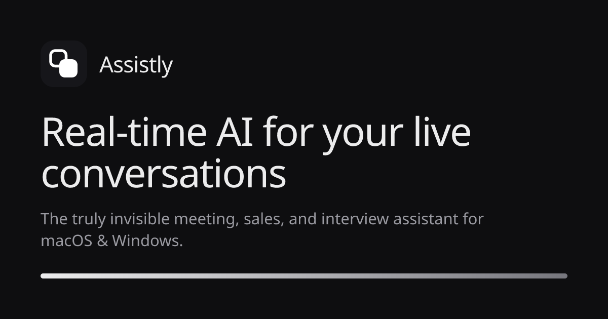 Every AI assistant shows up after the call ends, summarizing a conversation you already survived alo